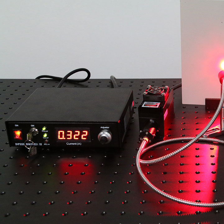 640nm 1000mW Red Fiber Coupled Laser Lab Laser System - Click Image to Close